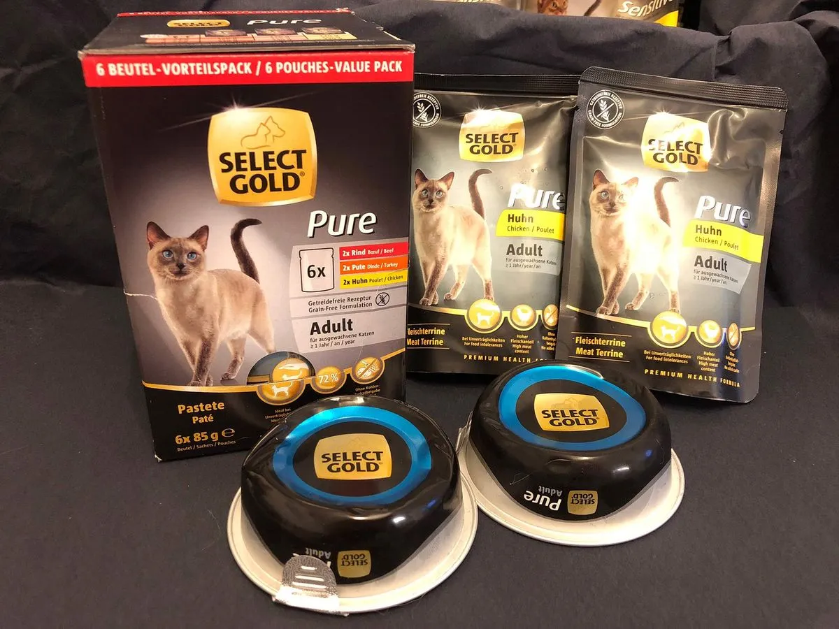 SELECT GOLD Pure Adult Nassfutter auch für empfindliche Katzen