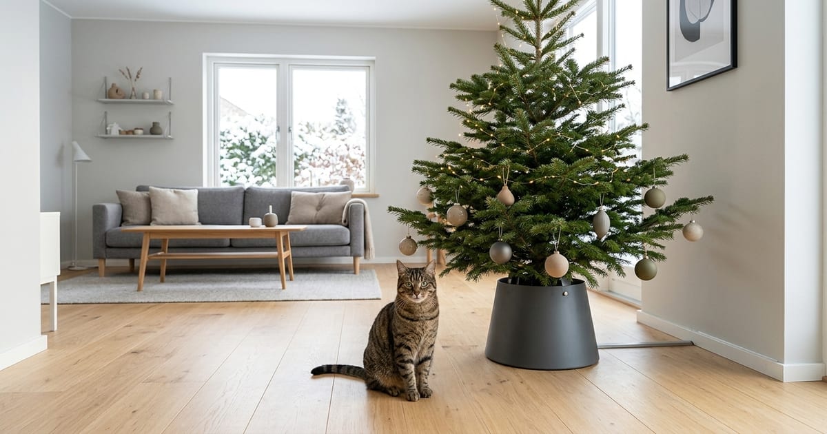 Katze und Weihnachtsbaum: So wird Weihnachten katzensicher