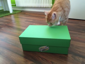 Ein Überraschungspaket kommt bei uns an