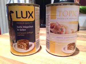 Huch, hat das Katzenfutter von Aldi etwa ein neues Design?