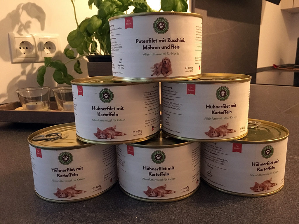 Unsere PETS DELI Futterpyramide